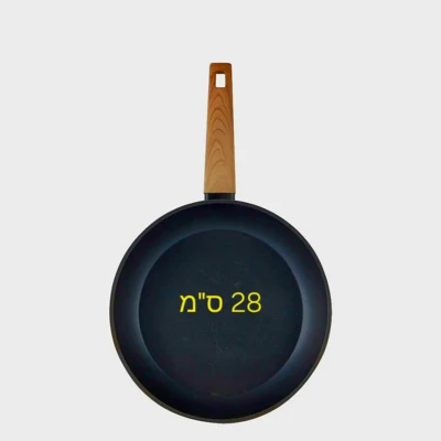 מחבת מידה 28 יציקת אלומיניום ציפוי קרמי מתאים לאינדוקציה