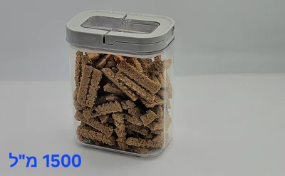 קופסה אקרילית מכסה ווקום 1500 מ"ל 14*9*18 ס"מ