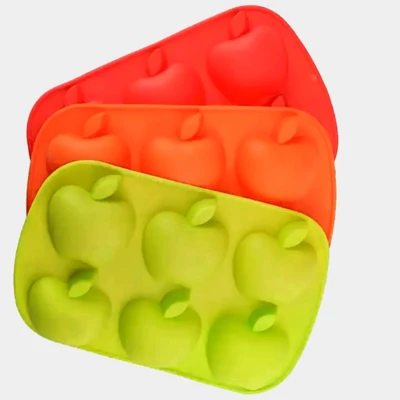 סיליקון תפוח 6 שקעים 7 ס"מ