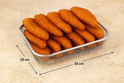 רשת/קריספר L נירוסטה למגוון שימושים 38*28 ס"מ