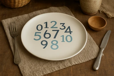 צלחת במבוק מספרים 20 ס"מ איכותית