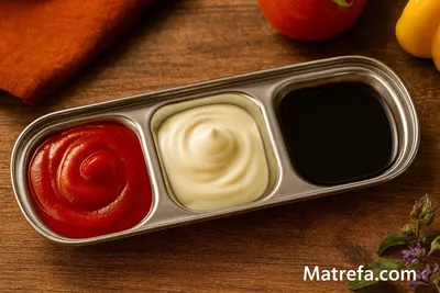 מגש רטבים טריו, נירוסטה אל חלד, 20 ס"מ