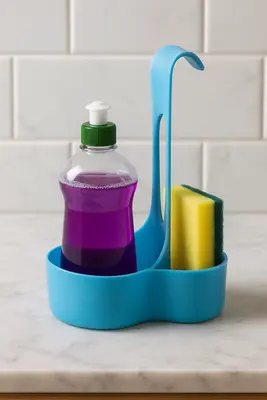 ארגונית/מעמד פלסט לסבון וסקוץ' צבעוני