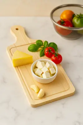 מיני קרש חיתוך/הגשה מעץ 33*14 ס"מ