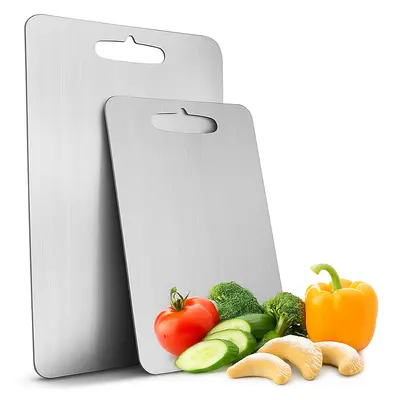 קרש/משטח חיתוך נירוסטה sos 304 אנטיבקטריאלי L 39*28 ס"מ