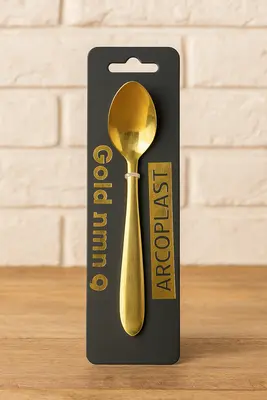 מארז כפיות "gold" זהב 6 יח ארקופלאסט