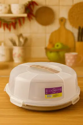 פעמון עוגה 30*8 ס"מ פלאסט כולל ידית וסגירה חזקה