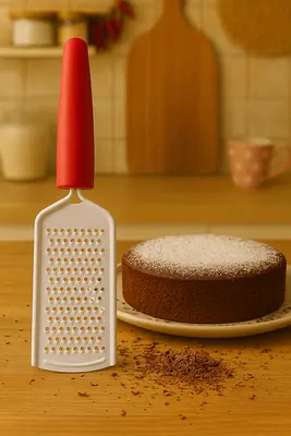 מולטי מגרדת ידית אדומה בציפוי קרמי 23*6 ס"מ