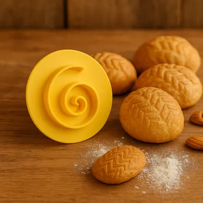 חותמת/קורצן לחמניות מקצועית שבלול