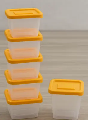 6 קופסאות PLAS כתומות 370 מ"ל