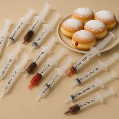 מזרק לשוקלד 10 מ"ל מארז 18 יח