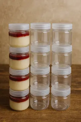 סט 12 קופסאות 100 מ"ל עגולות לקינוחים 6\6