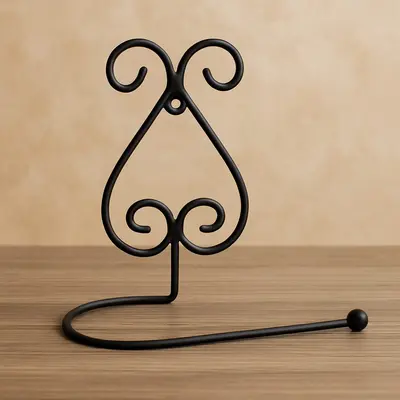 פירזול לב שחור לניר טואלט /למגבת