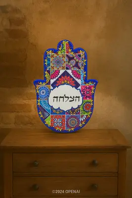 חמסיקה/חמסה מעוצבת מהממת M "הצלחה" גם לתליה 14 ס"מ
