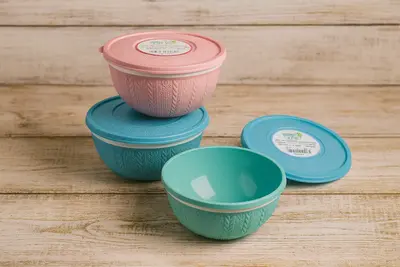 קופסה ראטן כולל מכסה 0.5 ליטר 12.5 ס"מ