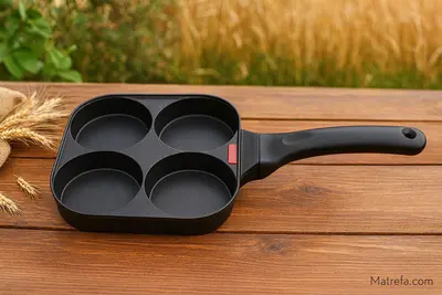 מחבת פנקייק 4 שקעים 9*2 ס"מ "BLACK"