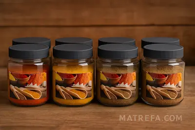 צנצנת פלאסט מארז 8 יח 300 מ"ל 8*7 ס"מ