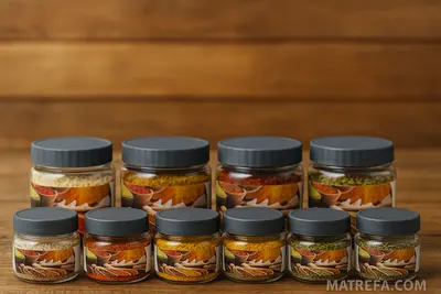 מארז פלאסט 16 צנצנות 8*200 מ"ל 8*300 מ"ל