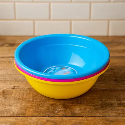 מארז 3 קערות פלסטיק לעבודה/ערבוב 36 ס"מ מארז 3 יח צבעוני