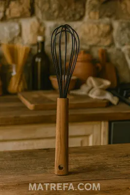 מטרפה סיליקון ידית עץ "black"