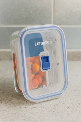 קופסה זכוכית לומינארק 1220 מ"ל כולל שסתום לשחרור לחץ לחימום במיקרוגל