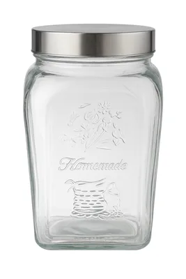 צנצנת זכוכית מעוצבת 950 מ"ל