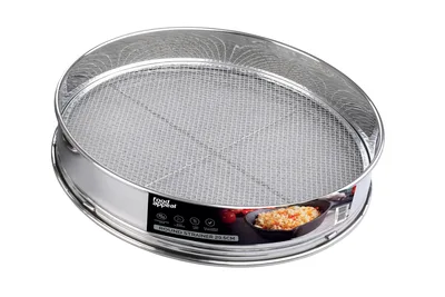 מסננת נירוסטה לקוסקוס 30 ס"מ מחוזקת "פודאפיל"