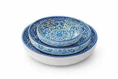 טריו חרסינה אוטנטיק בשלושה גדלים 15*12*9 ס"מ "יאסו"