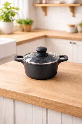 סיר מיני 16 ס"מ יציקת אלומיניום בציפוי נון סטיק