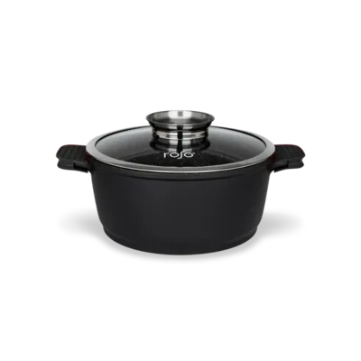 סיר 28 רוסו 6 ליטר מצופה שיש SOLID ROCK