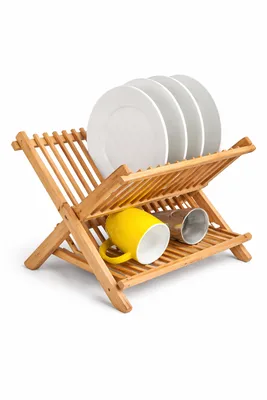 מעמד יבוש כלים פרימיום במבוק מתקפל 50 ס"מ