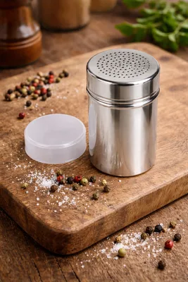 מלחייה/תבליניה/נירוסטה חורים קטנים כולל מכסה