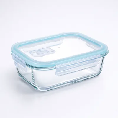 קופסה זכוכית חסינת חום 1 ליטר כולל שסתום למיקרוגל