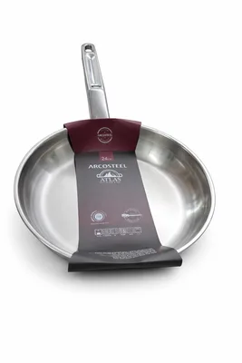 מחבת נירוסטה 24 ס"מ Arcosteel Atlas מתאים לאינדוקציה