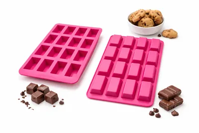 תבנית סיליקון מלבני 16 שקעים 6 ס"מ