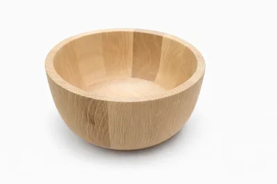 קערה עץ במבוק 17.5 ס"מ