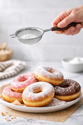 מסננת/רשת ידית עץ לאבקת סוכר ועוד...