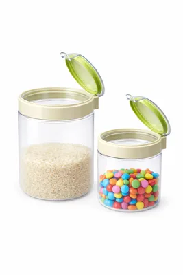 זוג קופסאות עגולות מכסה מחובר אטומות 1000*500 מ"ל