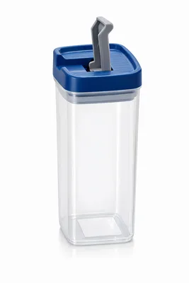 קופסה פלאסט מכסה ואקום 650 מ"ל 8*8*15.5 ס"מ