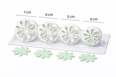 סט קורצנים פרח ב4 גדלים