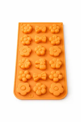 תבנית שוקולד פרלין מולטי פרחים ופפיונים 18 שקעים