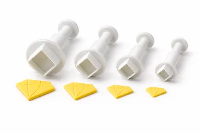 סט קורצנים מעוין קפיץ מיני מעוינים 4 גדלים