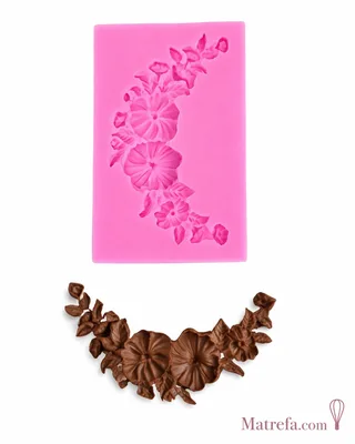 שבלונה יציקת סיליקון זר פרחים 6.5 ס"מ