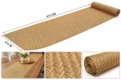 ראנר פי וי סי בעיצוב מוזהב 150*30 ס"מ
