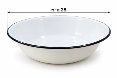 קערה אמייל 28 ס"מ גוונים משתנים